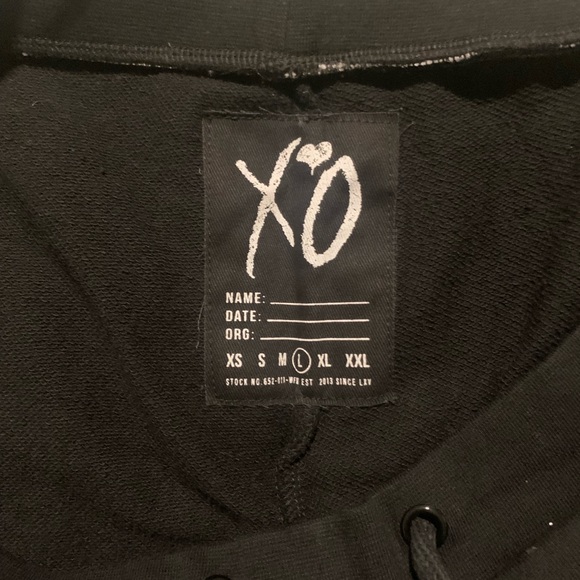 The Weeknd VERY RARE XO'TWOD Sweatshort. VERY RARE  BRAND NEW - Picture 3 of 4